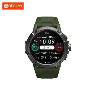 Montres Zeblaze Ares 3 vocale appelant Smart Watch Large 1,52 '' IPS Affichage 100+ Modes de sport 24h Moniteur de santé Smartwatch pour les hommes