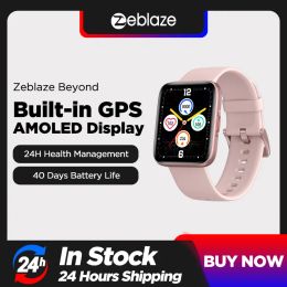 Bekijkt Zeblaze voorbij GPS smartwatch amoled display 40 dagen batterijduur waterdichte 5 atm gezondheid fitness smart horloge vrouwen