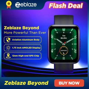 Bekijkt Zeblaze voorbij smartwatch AMOLED 12 nm highd gps display 40 dagen batterijduur gezondheid fitness horloge voor Android iOS
