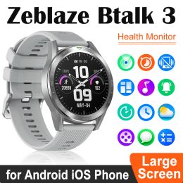 Montres Zeblaze Btalk 3 Fitness Smart Watch IPS HD Screen 100 MODES SPORT MODEAU SANTÉE BLUETOOTH COMPATIBLES CALL WORTY pour Android iOS