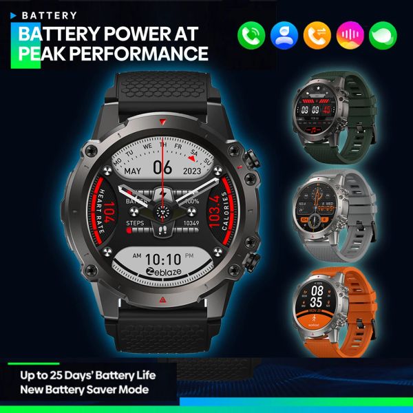 Montres Zeblaze Vibe 7 Lite Smart Watch 1.47 pouces IPS Affichage des modes de sport Smartwatch Monitor