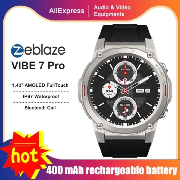 Montres Zeblaze Vibe 7 Pro Smart Bracelet IP67 Tracker de fitness imperméable BT APPELER Oxygène sanguin / Tamique cardiaque / Pression Hyper Monice