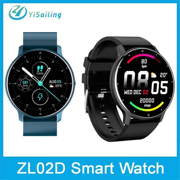 Relojes ZL02D Reloj inteligente Frecuencia cardíaca Presión arterial Monitoreo de oxígeno en sangre Podómetro de ejercicio IP67 Pulsera inteligente a prueba de agua para Xiaomi