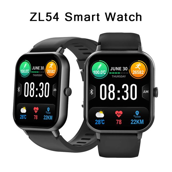 Montres ZL54 Smart Watch for Men Women Office Full Touch Sports Sports Fitness Watches Bluetooth appelle la montre à bracelet Smartwatch numérique