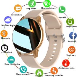 Bekijkt Zodvboz Nieuwe vrouwen Bluetooth -oproep Smart Watch Hartrate Blood Drukmonitoring Smartwatches IP67 Waterdichte mannen Smartwatch+Box