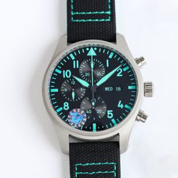 Watchman Designer Watch Mouvement mécanique automatique montre 43 mm en acier inoxydable Strip en cuir Chronograph Watch Montre de Luxe Casual Watch Sports Watch