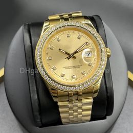 Watchsc - 41 mm 36 mm automatische mechanische herenhorloges Bezel roestvrij staal Dames diamant 31 mm 28 mm dameshorloges Waterdicht lichtgevend Horloges van hoge kwaliteit 001