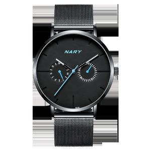 Watchsc-Nouvelles montres colorées de style sportif de montre de mode (plein noir)