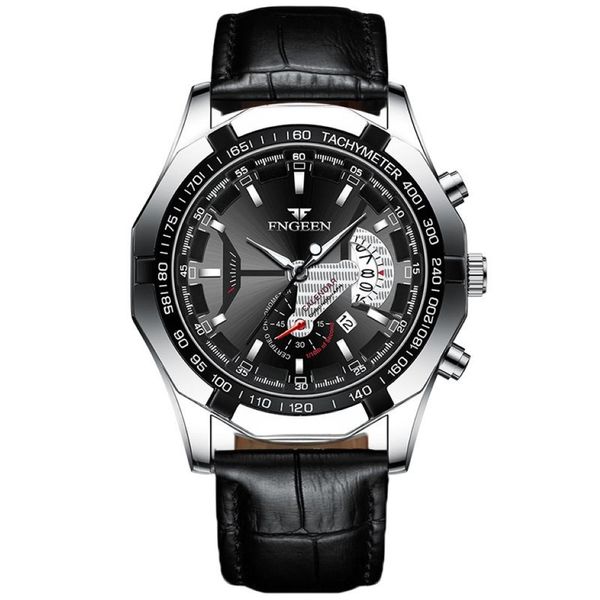 Watchsc-new coloré de style sportif simple montre des montres de style noir argenté 217h