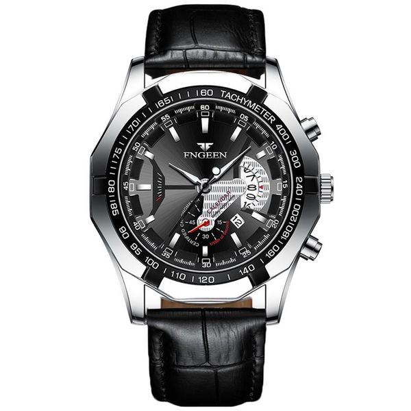 Watchsc-nouvelle montre colorée simple style sport montres argent noir ceinture 288z