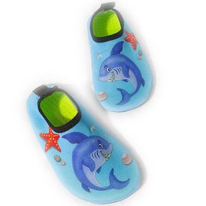 Eau 20-34 Plage de dessin animé pour enfants Pieds nus Séchage rapide Aqua Garçons et filles Plongée douce Wading Natation Chaussettes de yoga en salle Chaussures de salle de bain P230605