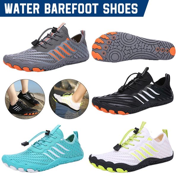 Eau à nu chaussures aux pieds nus respirant des baskets d'été anti-glissade rapides de randonnée de plage de la rivière Sea Aqua pour femmes hommes 240419
