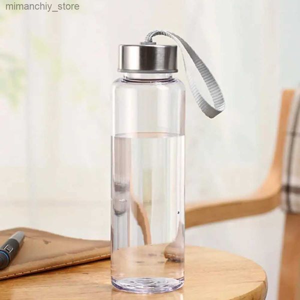 water bottle 300/400 / 500ML Transparent Handy Cup Portab Plastic Water Cup Potable Bott pour Sports de plein air Cuisine Outils Fitness Cup Q231122