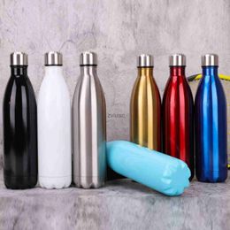 water bottle 304 bouteilles d'eau de sport en acier inoxydable à double paroi sous vide pour éviter les fuites tasses isolées en métal garder au frais et au chaud 500 ml YQ240110