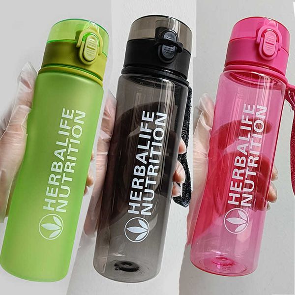 bouteille d'eau 500ml Transparent Glaçage Herbalife Nutrition Portable Espace bouteille Sports Shaker Portable Bouteille D'eau P230324