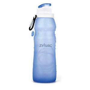 Botella de agua Botella de agua deportiva de silicona de calidad alimentaria de 550 ml YQ240110