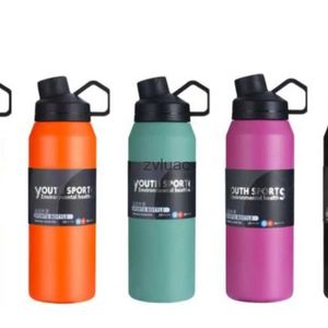 water Bottle 600/1000ml sport grande capacité flacon à vide voyage voiture bouteilles d'eau Portable chaleur eau froide tasse Thermoses pour Camping chaud YQ240110