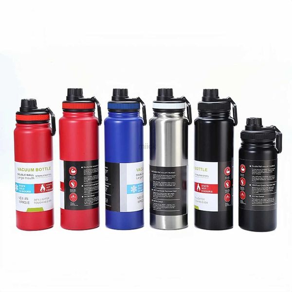 water bottle 600/800/1000ML acier inoxydable extérieur Thermos tasse grande capacité espace Pot Portable sport voyage voiture eau tasse bouilloire 240122