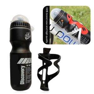 Botella de agua 750ml Bicicleta Agua MTB Carretera Bicicleta Ciclismo Botella con soporte Jaula Deportes al aire libre Bebida Equipo Rading Accesorios 230525