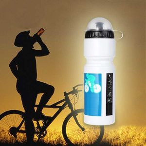 Waterfles 750 ml waterfles PE Bicycle Cycling Camping draagbare sport buiten MTB Bike Bicycle Universal Water Bottle Bicycle Equipment P230324