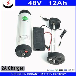 Batería de botella de agua 48v 350w para batería de bicicleta eléctrica de 18650 celdas 48v 12Ah con cargador 2A 15A BMS batería de litio 48v envío gratis