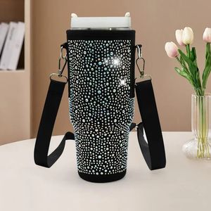 Water fles deksel mobiele telefoon tas camping accessoires geïsoleerd neopreen houder zakje verstelbare riem reiswandeling bottl 240409