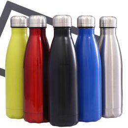 Water Bottle Bouteille d'eau isolée sous vide à Double paroi en acier inoxydable, bouteille d'eau de Sport en métal, garde l'eau fraîche et chaude 500ml700ml1000ml YQ240110
