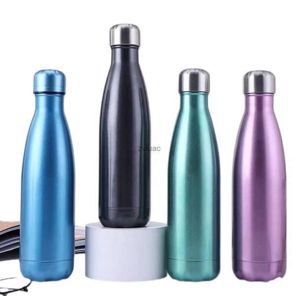 Water Bottle Bouteilles d'eau isolées sous vide à Double paroi bouteille d'eau de Sport en acier inoxydable garder l'eau fraîche et chaude 500 ml 700 ml 1000 ml YQ240110