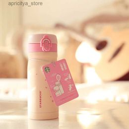 bouteille d'eau Style Starbucks Pink Sakura en acier inoxydable tasse de vide 355 ml de cerisier fleurs accompagnant la tasse de tasse pour le café Girl Girl Best Quality L48