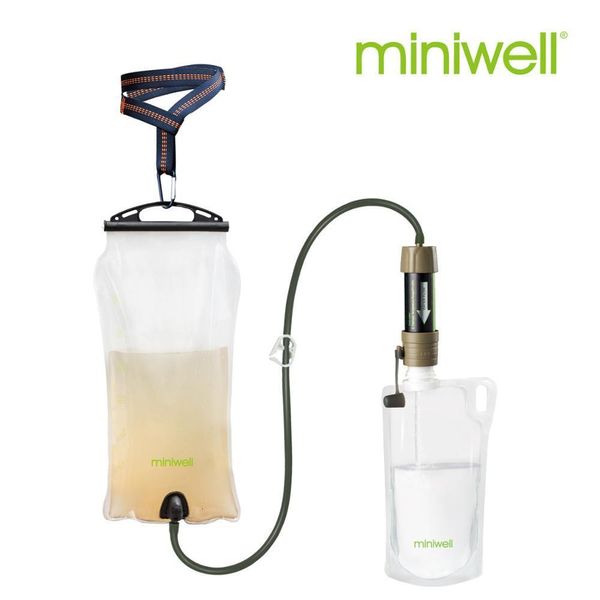 Bouteille d'eau Miniwell système de filtre à eau par gravité extérieure pour la randonnée Camping survie et voyage 230826