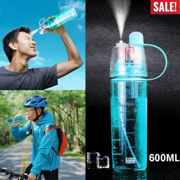Bouteille d'eau en plein air Sport brumisateur refroidissement Portable voyage cyclisme course tasse anti-fuite boire