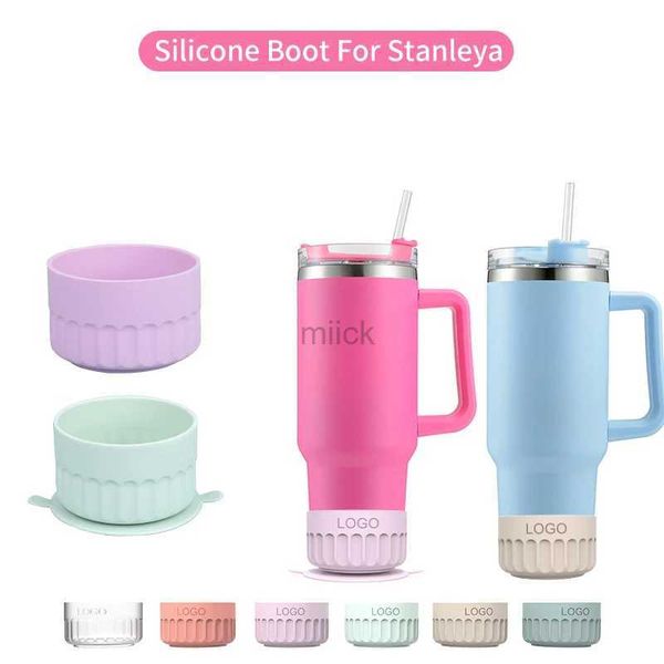 water bottle Couvercle de manchon inférieur de bouteille d'eau de protection couvercle de protection inférieur de tasse en Silicone porte-gobelet pour gobelet Stanley 20/30/40oz 240122