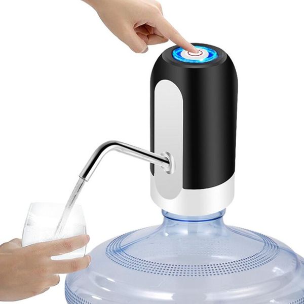 Bomba de botella de agua Carga USB Bomba automática de beber Portable Conterruptor de dispensador de agua eléctrica portátil para dispositivo de bombeo de agua con caja