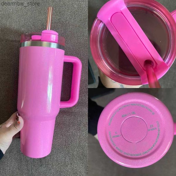 navire de bouteille d'eau d'USA NEON White Limited Edition Starbacks Mugs H2.0 Winter Pink Cosmo Co-marfait flamanto cadeau 40oz Target Red Cups Car Tumbrs Water Botts GG0410