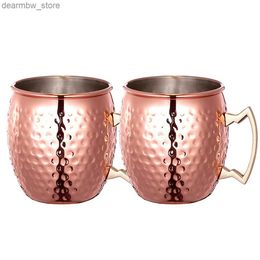 Bouteille d'eau Stanleshyss Steel cuivre Placing Moscou Mu Beverage Mug avec Hand Beer Coffee Coffre Cup Arjr