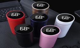 waterfles temperatuur display slim roestvrijstalen vacuüm kolven koffie mug tumbler lekbestendig thermoscup4267478