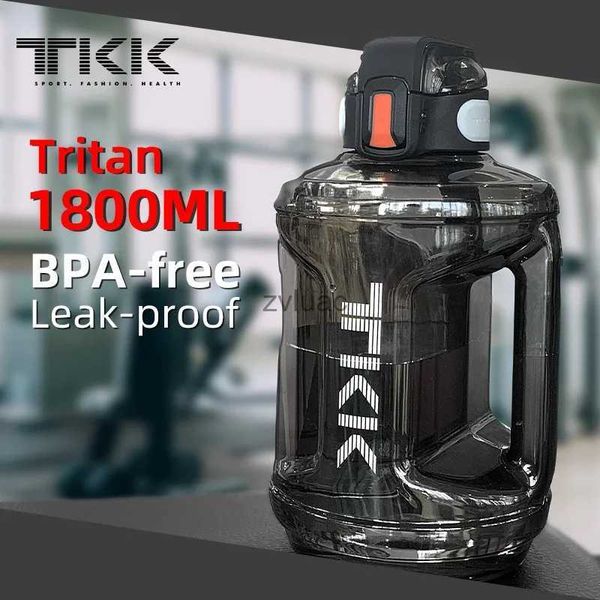 water bottle TKK 2300ml bouteille d'eau de sport sans BPA grande capacité en plein air Tritan matériel adulte voyage bouilloire salle de sport Fitness cruches YQ240110