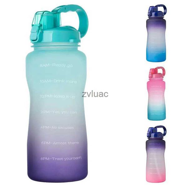 water bottle Tritan Gallon bouteille d'eau 2L avec des mesures de calendrier uniques objectif sans BPA sport Portable pichet de gymnastique YQ240110