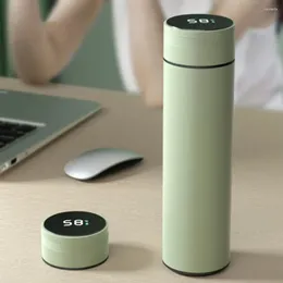 Bouteilles d'eau 1 ensemble tasse thermique durable intelligente bonne étanchéité isolation sous vide bouteille isolée en acier inoxydable avec passoire