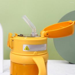 Bouteilles d'eau 1 ensemble tasse thermique pratique en acier inoxydable enfants rebondissant remplissage d'eau de qualité alimentaire