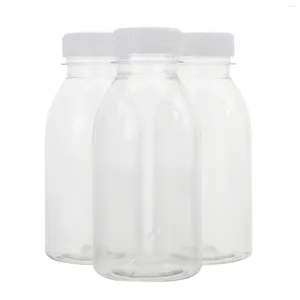 Waterflessen 10 stuks wegwerpcontainers deksels melksapfles drankopslag praktische drank duurzaam kind