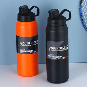 Waterflessen 1000 ml 650 ml 100 ml draagbare dubbele roestvrij staal vacuüm kolf koffie thee thermosherm sport mok grote capaciteit thermocup 221122