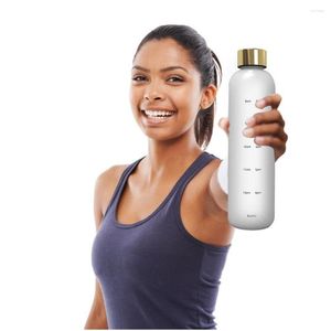 Waterflessen 1000 ml sport gym lekbestendige drop-proof draagbare schudde shaker outdoor reiss ketel plastic drink fles