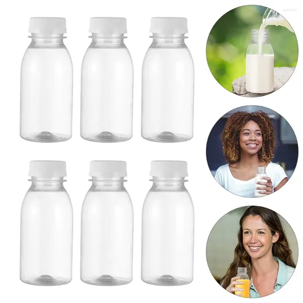 Bouteilles d'eau 10 pièces vides avec bouchons, conteneurs de boissons en vrac transparents réutilisables, bouteille de sport pour l'école, le bureau, les voyages, pique-nique, 350ML