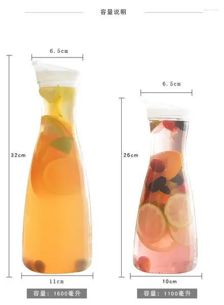 Bouteilles d'eau 1100/1600 ml de jus en plastique JUICE BOUTRIE BUOSIQUE PLUS CAPIDITÉ MAIS