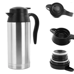 Bouilloire électrique de voiture 12/24V, arrêt automatique, tasse à café de 750ml, protection contre l'ébullition, chauffage, tasse de voyage, ébullition rapide