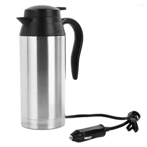 Waterflessen 12 V/24 V Elektrische Verwarming Cup Ketel Roestvrijstalen Verwarmingsfles Voor Thee Koffie Drinken Reizen auto Vrachtwagen 750ML