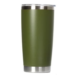 Waterflessen 20 OZ 304 roestvrijstalen beker Reiskoffiemok Auto Thermosbeker Thermocup Caixa Termica Koud houden en laten vallen 230825