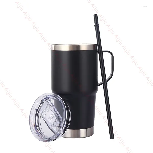 Bouteilles d'eau 20 oz tasse de voyage en acier inoxydable isolé sous vide avec couvercle de forteresse pour femmes fille hommes garçon cadeau