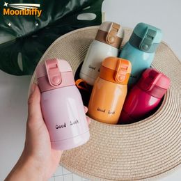 Waterflessen 200ml360ml Leuke Candy Mini Thermos Cup Kinderen Cartoon Waterfles Roestvrij Staal Thermische Koffiemok Thermoskan Geïsoleerd 230620